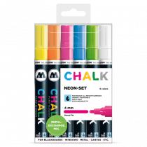 Sada fixiek Chalk  Neon-Set (4 mm)