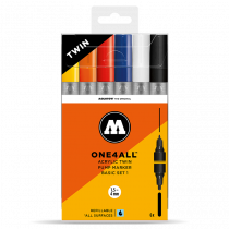 ONE4ALL™ Acrylic Twin 1,5mm/4mm 6x - Basic-Set 1 - Clearbox