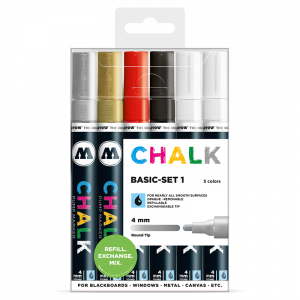 Sada fixiek Chalk Basic-Set 1 (4 mm)