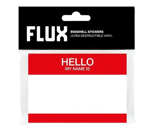 FLUX Eggshell Stickers Hello Red 50ks pack